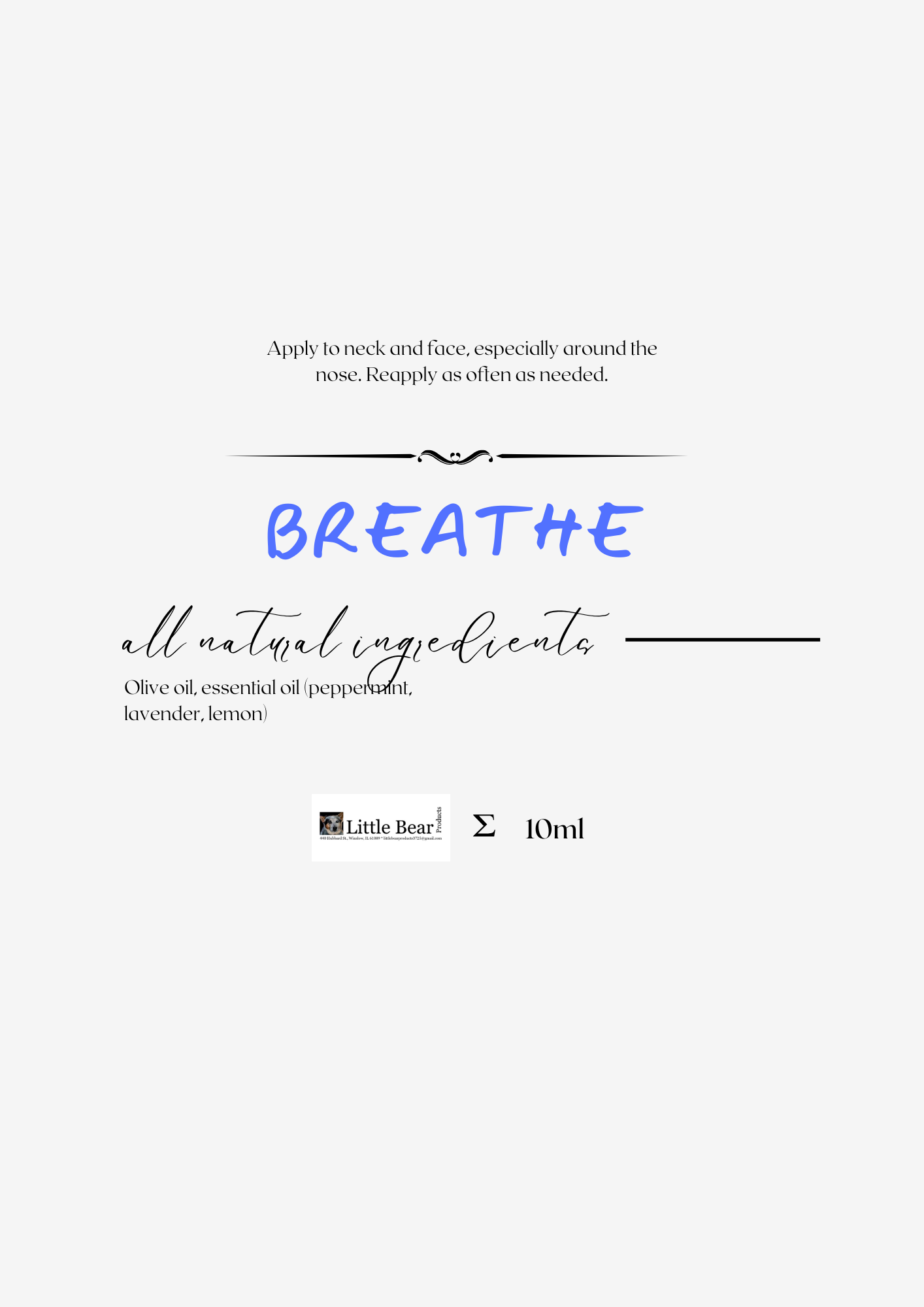 Breathe  10ml roller bottle